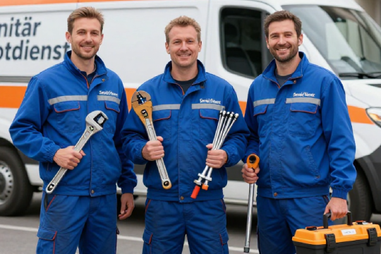 Professioneller Sanitär Notdienst Techniker bei der Arbeit